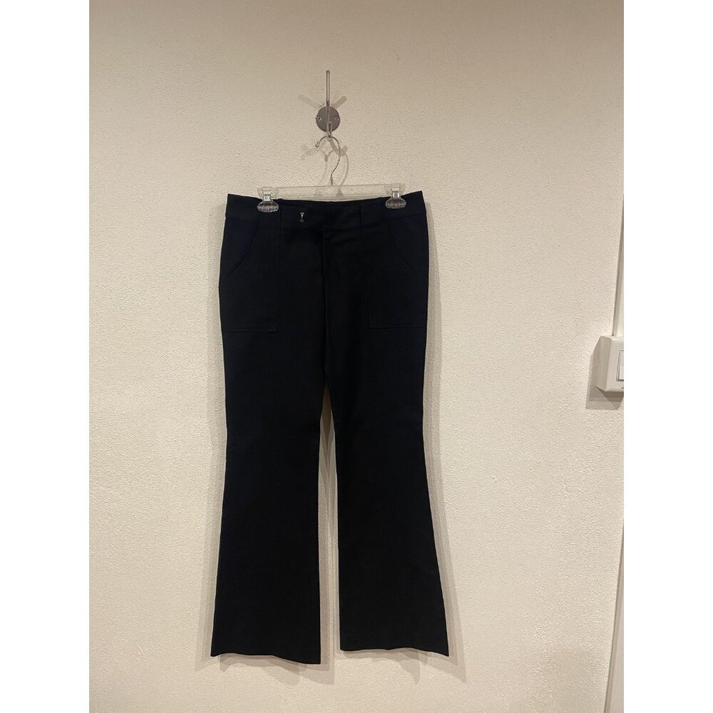 10 Crosby Derek Lam Dress Pants Womens 4 Black Bootcut Stretch Work Career